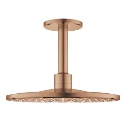 Grohe Rainshower Kopfbrause mit Brausearm 31x31 cm rund Brushed Warm Sunset 26477DL0