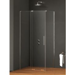 New Trendy Smart Duschkabine 130x80 cm rechteckig chrom Glanz/durchsichtiges Glas EXK-4035