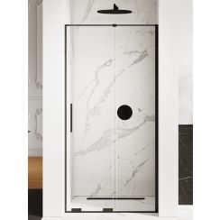 New Trendy Smart Black Duschtüren 150 cm Schiebe- schwarz Matte/durchsichtiges Glas EXK-4114