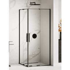 New Trendy Smart Black Duschkabine 120x110 cm rechteckig schwarz Matte/durchsichtiges Glas EXK-4172