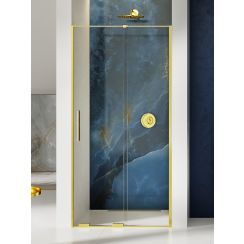 New Trendy Smart Light Gold Duschtüren 110 cm Schiebe- gold Glanz/durchsichtiges Glas EXK-4214