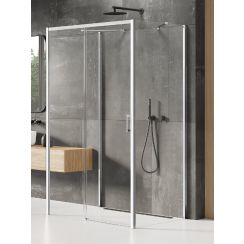 New Trendy Prime Duschkabine 150x100 cm rechteckig chrom Glanz/durchsichtiges Glas K-0835
