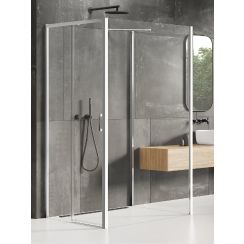 New Trendy Prime Duschkabine 120x100 cm rechteckig chrom Glanz/durchsichtiges Glas K-0879