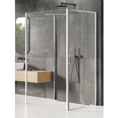 New Trendy Prime Duschkabine 120x100 cm rechteckig chrom Glanz/durchsichtiges Glas K-0891