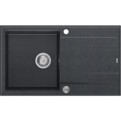 Quadron Evan GraniteQ-Spüle 86x50 cm schwarz HCQE8650U8_BS_P2O