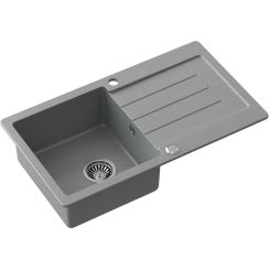 Quadron Johnny GraniteQ-Spüle 77x44 cm grau/graphit/onyx HCQJ7744SZK