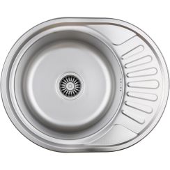 Quadron Jim 216 Edelstahlspüle mit Siphon 57x45 cm HD216LEN5745