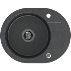 Quadron Johnny GraniteQ-Spüle 58.5x46 cm schwarz HCQC5846CZK