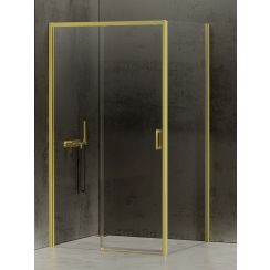 New Trendy Prime Light Gold Duschkabine 110x90 cm rechteckig gold Glanz/durchsichtiges Glas D-0422A/D-0224B