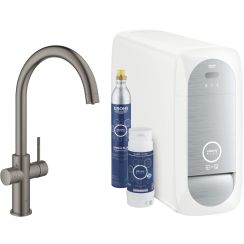 Grohe Blue Küchenarmatur mit Filter Stehend Brushed Hard Graphite 31455AL1