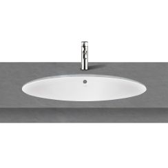 Ksuro 110 Waschbecken 68x34 cm oval Unterbauwaschbecken weiß glanz 20015000
