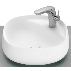 Roca Beyond Waschbecken 45x45 cm quadratisch Aufsatzwaschbecken weiß A3270B9620