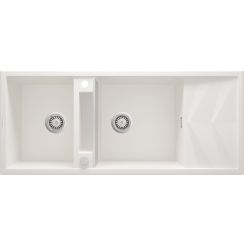 Deante Magnetic Granitspüle 116x50 cm weiß ZRM_A213