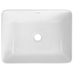 Deante Jasmin Waschbecken 40x30 cm rechteckig Aufsatzwaschbecken weiß glanz CDJ_6U4S