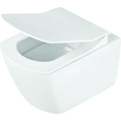 Deante Anemon WC-Becken mit Absenkautomatik-Sitz hängend Spülrandlos weiß CDZD6ZPW