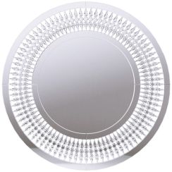 Ars Longa Rocco Spiegel 90x90 cm rund silber ROCCOLUSTRO