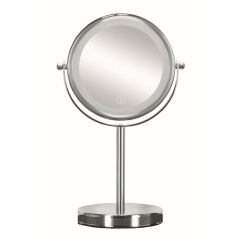 Kleine Wolke LED Mirror Kosmetikspiegel 17.5x17.5 cm rund mit Beleuchtung chrom 5887124886