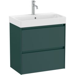 Roca Ona Unik Compacto umywalka z szafką 60 cm ciemny zielony mat A851684513