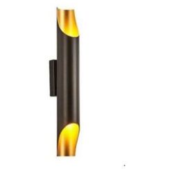 Abigali Straight Wandleuchte 2x40 W schwarz-gold KGDE14
