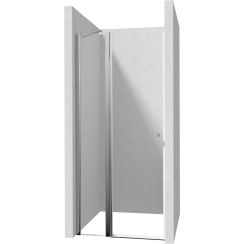 Deante Kerria Plus Duschtüren 80 cm aufklappbar chrom Glanz/durchsichtiges Glas KTSU042P