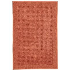Kleine Wolke Net Badezimmerteppich 120x70 cm rechteckig orange 9171304225