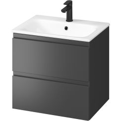 Cersanit Moduo Waschtisch mit Unterschrank 59.5 cm anthrazit S801-472-DSM