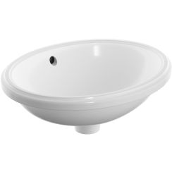Geberit Variform Waschbecken 42x33 cm oval Unterbauwaschbecken weiß glanz 500.748.01.2