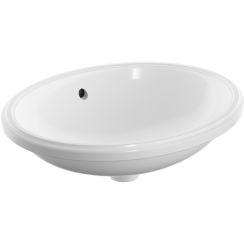 Geberit Variform Waschbecken 50x40 cm oval Unterbauwaschbecken weiß glanz 500.753.01.2