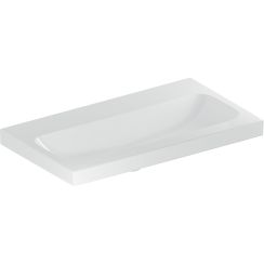 Geberit iCon Waschbecken 75x42 cm rechteckig Möbel-Aufsatzwaschbecken weiß glanz 501.842.00.8