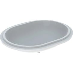 Geberit Variform Waschbecken 55x40 cm oval Unterbauwaschbecken weiß glanz 500.759.01.2