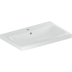 Geberit iCon Waschbecken 75x48 cm rechteckig Möbel weiß glanz 501.835.00.2
