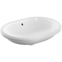 Geberit Variform Waschbecken 55x40 cm oval Unterbauwaschbecken weiß glanz 500.756.00.2