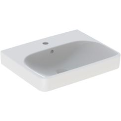 Geberit Smyle Square Waschbecken 55x44 cm rechteckig Klassisch-Möbel-Einbauwaschbecken weiß glanz 500.259.01.1