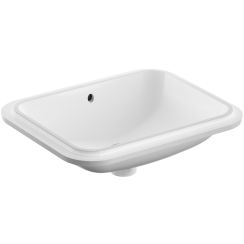 Geberit Variform Waschbecken 45x35 cm rechteckig Unterbauwaschbecken weiß glanz 500.760.01.2