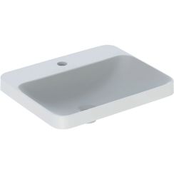 Geberit Variform Waschbecken 55x45 cm rechteckig Einbauwaschbecken weiß glanz 500.742.01.2