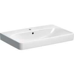 Geberit Smyle Square Waschbecken 75x48 cm rechteckig Klassisch-Möbel weiß glanz 500.249.01.8