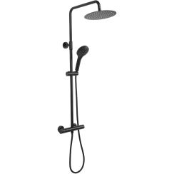 Rea Vincent duschset Wand mit Thermostat schwarz REA-P6600