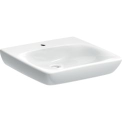 Geberit Selnova Comfort Waschbecken 60x55 cm rechteckig Klassisch barrierefrei weiß glanz 502.770.00.7