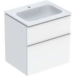 Geberit iCon Waschtisch mit Unterschrank 60 cm weiß 502.331.01.2
