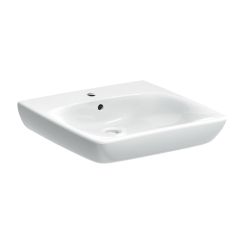 Geberit Selnova Comfort Waschbecken 65.5x55 cm rechteckig Klassisch barrierefrei weiß glanz 500.188.01.7