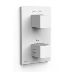Tres Therm-Box Badewannen- und Duscharmatur Unterputz mit Thermostat weiß 00625001BM