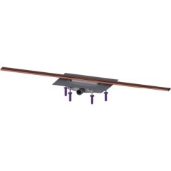 Kessel Linearis Infinity Duschrinne 120 cm kupferrot 45303.12
