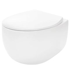 Rea Lars WC-Set mit Sitz hängend Spülrandlos weiß REA-C9500