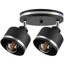 Candellux Wama Deckenlampe 2x40 W schwarz-chrom 98-00439
