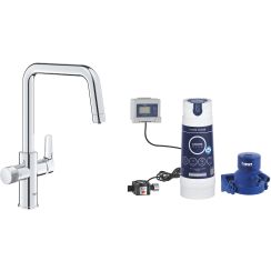 Set Küchenarmatur für Wasserfilter Grohe Blue 30595000, Untertischfilter Grohe Blue 40438001