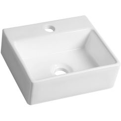 Sapho Small Waschbecken 33.5x29 cm rechteckig Klassisch-Aufsatzwaschbecken weiß glanz BH7002
