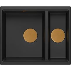 Quadron Logan GraniteQ-Spüle 55x46 cm schwarz HCQL5646U7-C1_U