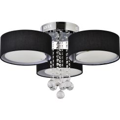 Light Prestige Gambela Deckenlampe 3x40 W schwarz-chrom LP-991/3CBK