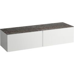 Laufen Il Bagno Alessi Schrank mit Arbeitsplatte 160x50x37 cm Unterschrank hängend weiß H4323300972601