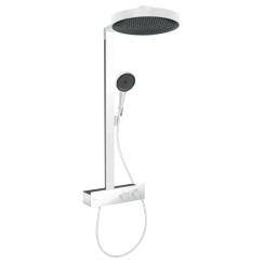 Hansgrohe Rainfinity Duschset Wandmontage mit Thermostat mit Kopfbrause weiß 26853700